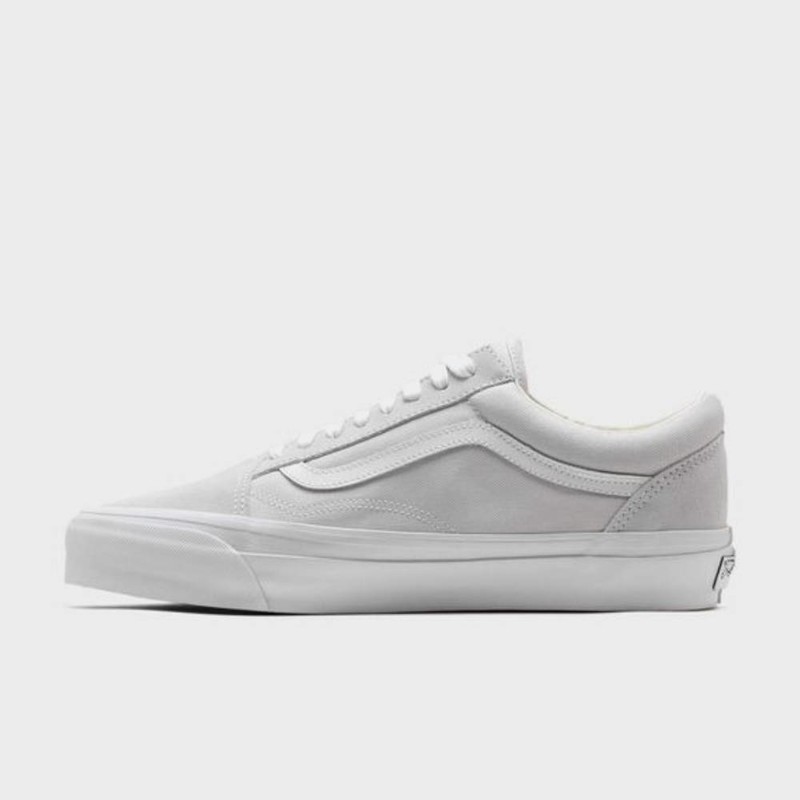 Vans old skool grey leather top